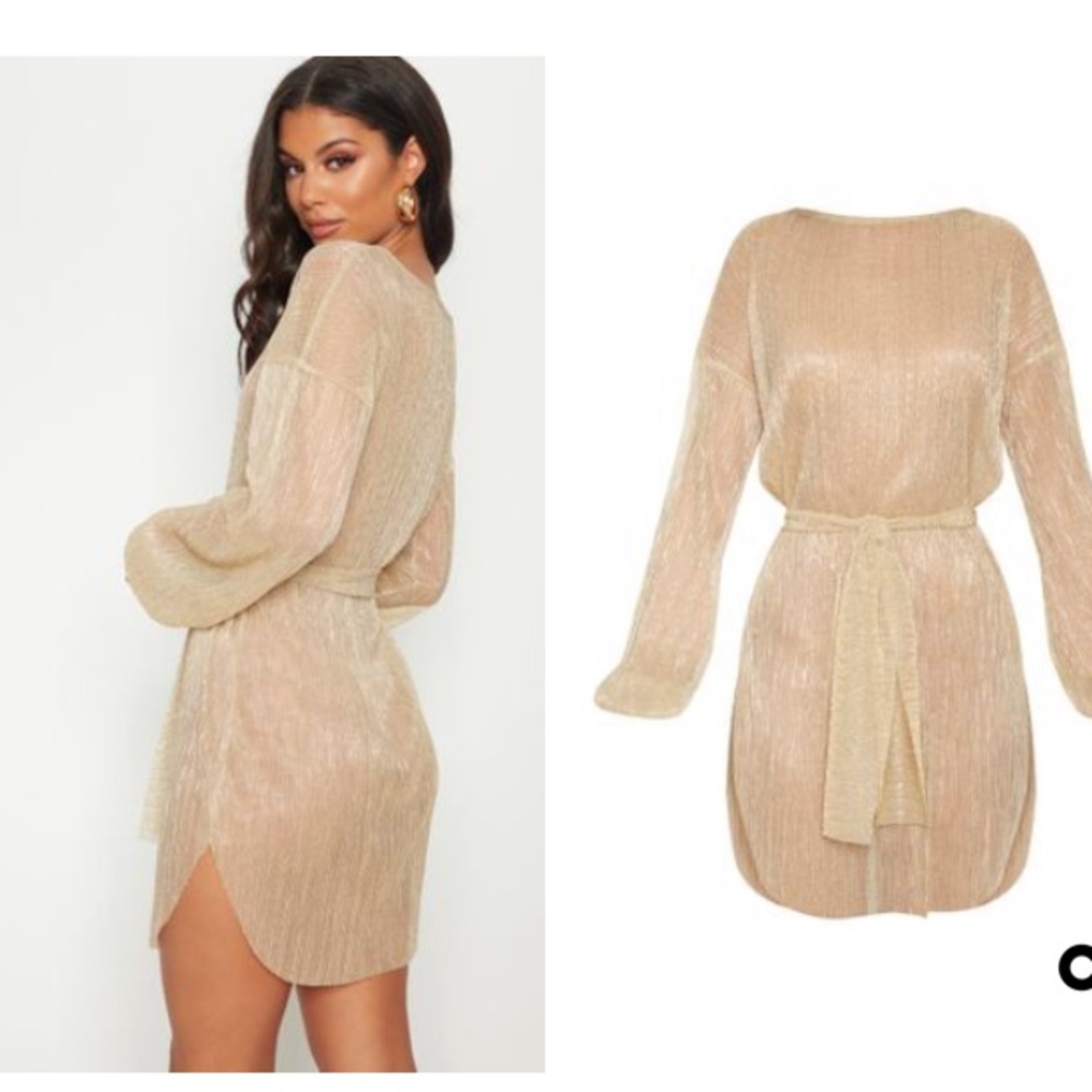 Gold dress